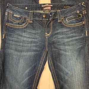 Rerock for Express Barely Bootcut Jeans Sz 12R